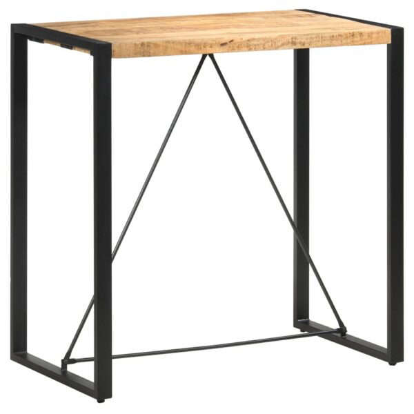 vidaXL Bar Table 110x60x110 cm Solid Mango Wood - Image 1