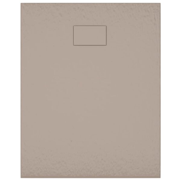 vidaXL Shower Base Tray SMC Brown 100x80 cm - Image 6