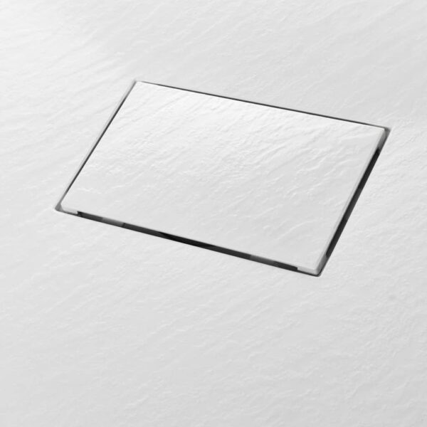 vidaXL Shower Base Tray SMC White 100x70 cm - Image 5