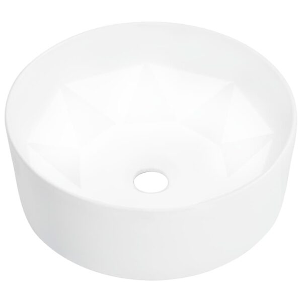 vidaXL Wash Basin 36x14 cm Ceramic White - Image 1