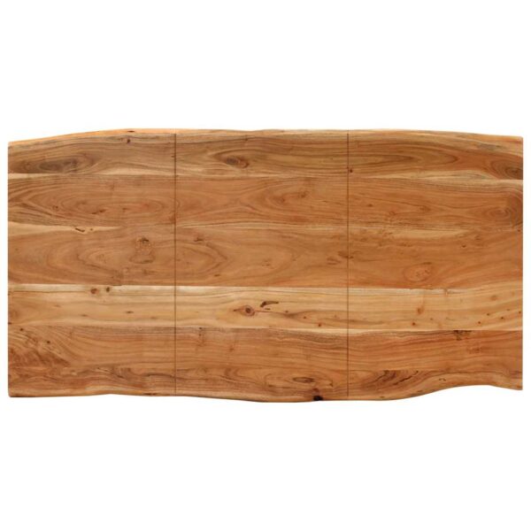 vidaXL Dining Table 154x80x76 cm Solid Acacia Wood - Image 6