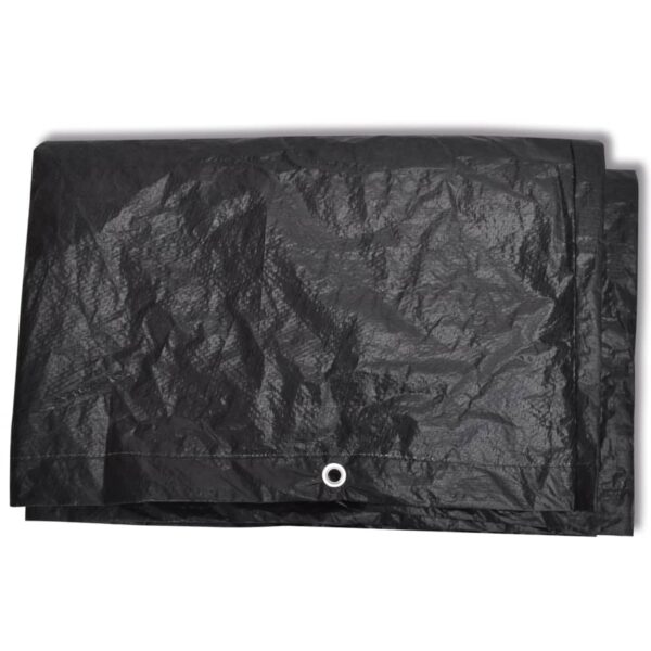 vidaXL Garden Furniture Covers 2 pcs 6 Person Poly Rattan Set 10 Eyelets 240x140 cm - Image 4