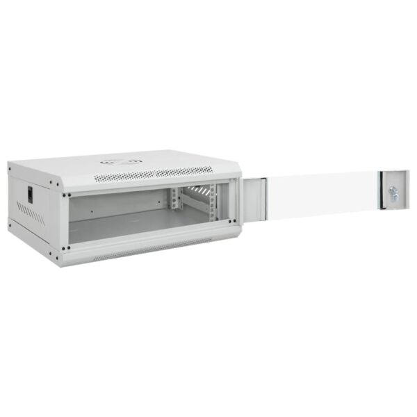 vidaXL 4U Wall Mounted Network Cabinet 19" IP20 53x40x21 cm - Image 2