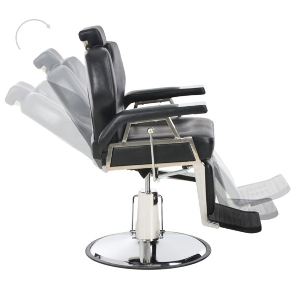 vidaXL Barber Chair Black 72x68x98 cm Faux Leather - Image 6