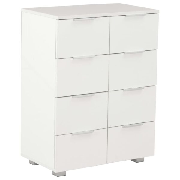 vidaXL Sideboard High Gloss White 60x35x80 cm Engineered Wood - Image 2
