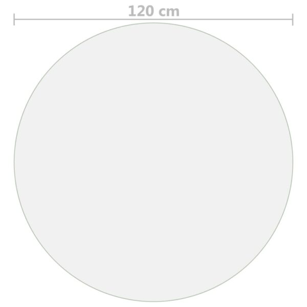 vidaXL Table Protector Transparent Ø 120 cm 1.6 mm PVC - Image 5