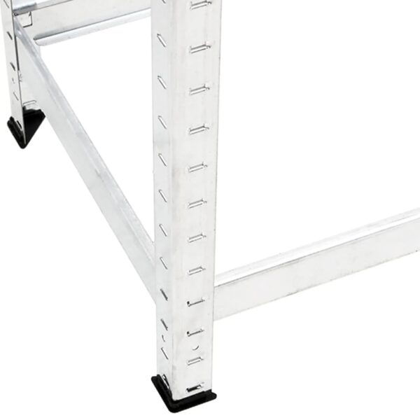vidaXL 2-Layer Tire Racks 2 pcs Silver 110x40x110 cm Steel - Image 7