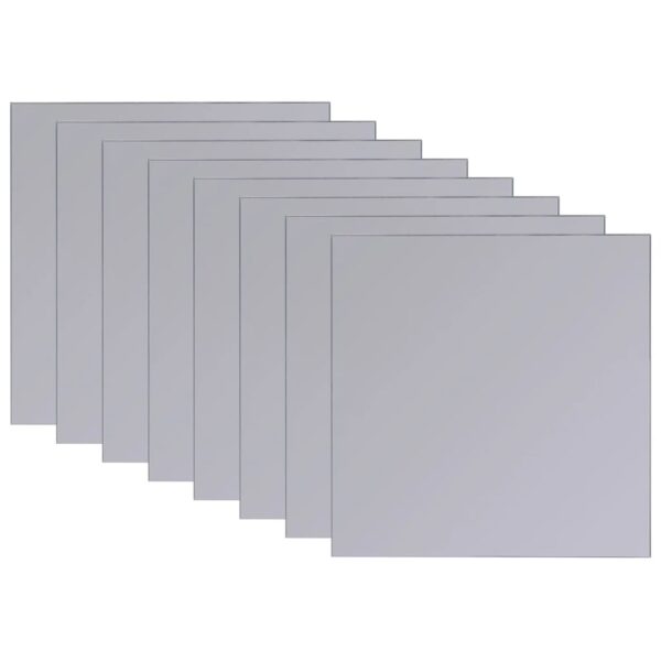 vidaXL Frameless Mirror Tiles Glass 16 pcs 20.5 cm - Image 3