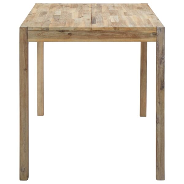 vidaXL Dining Table 120x70x75 cm Solid Acacia Wood - Image 3