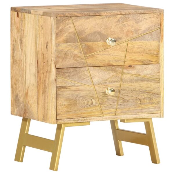 vidaXL Bedside Cabinet 40x30x50 cm Solid Mango Wood - Image 8
