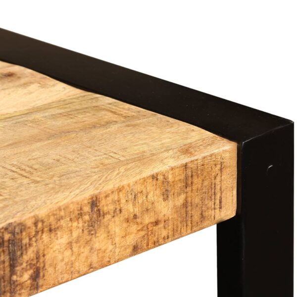 vidaXL Dining Table Solid Rough Mango Wood 120 cm - Image 11