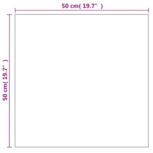 vidaXL Wall Mirror 50x50 cm Square Glass - Image 7