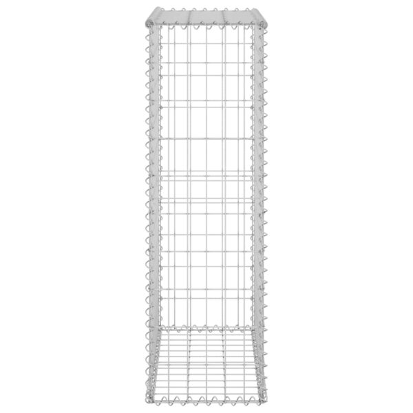 vidaXL Gabion Wall with Covers Galvanised Steel 60x30x100 cm - Image 5