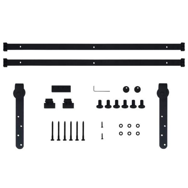 vidaXL Mini Sliding Cabinet Door Kit Carbon Steel 183 cm - Image 5