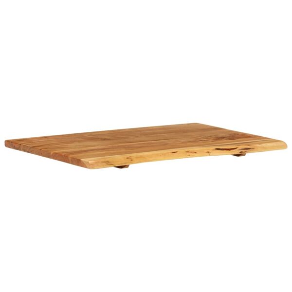 vidaXL Bathroom Vanity Top Solid Acacia Wood 80x52x2.5 cm - Image 8