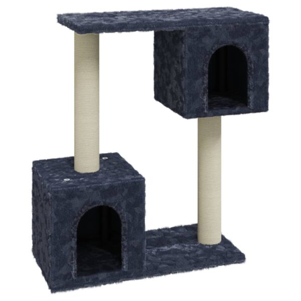 vidaXL Cat Tree with Sisal Scratching Posts Dark Grey 60 cm - Image 2