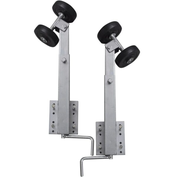 vidaXL Boat Trailer Double Roller Bow Support Set of 2 59 - 84 cm - Image 1
