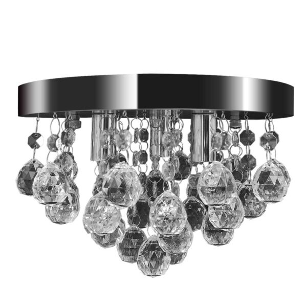 Pendant Ceiling Lamp Crystal Design Chandelier Chrome - Image 1