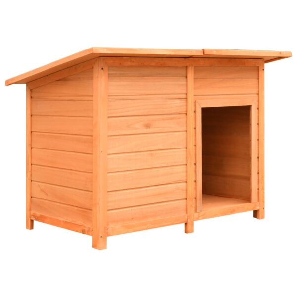 vidaXL Dog Cage Solid Pine & Fir Wood 120x77x86 cm - Image 1