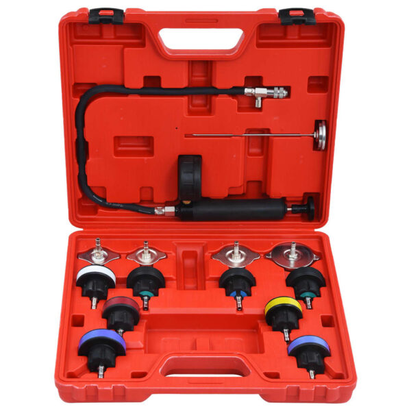 vidaXL 14 Piece Cooling System & Radiator Cap Pressure Tester - Image 3