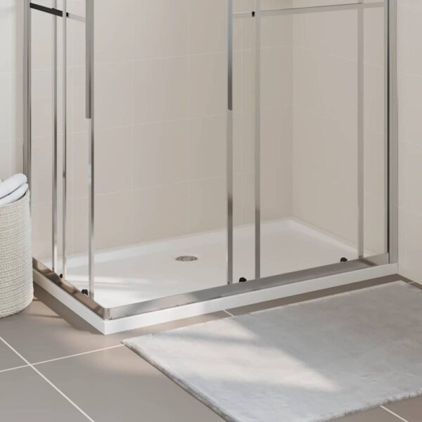 vidaXL Rectangular ABS Shower Base Tray White 70x120 cm - Image 1