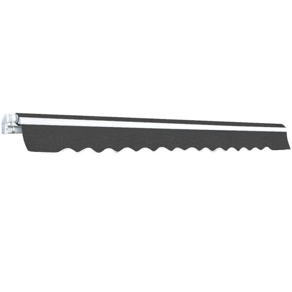 vidaXL Folding Awning Manual Operated 500 cm Anthracite - Image 3