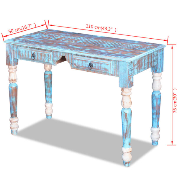 vidaXL Desk Solid Reclaimed Wood - Image 9