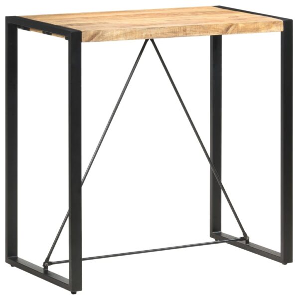 vidaXL Bar Table 110x60x110 cm Solid Mango Wood - Image 6