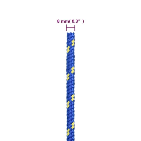 vidaXL Boat Rope Blue 8 mm 50 m Polypropylene - Image 6