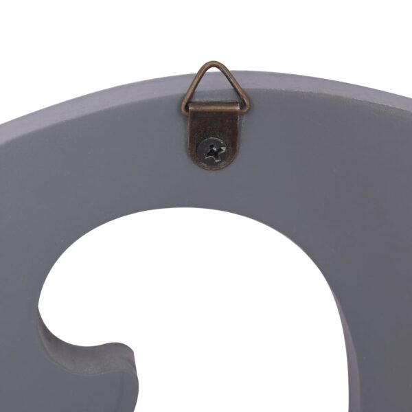 vidaXL Wall Mounted Coat Rack FAMILY Grey 74x29.5 cm - Image 5