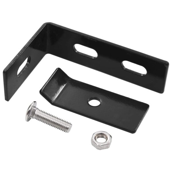 vidaXL Wall Corner Connector 10 Sets Anthracite - Image 3