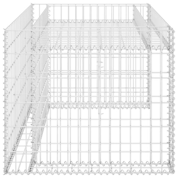 vidaXL Lawn Mower Garage with Raised Bed 110x80x60 cm Steel Wire - Image 4