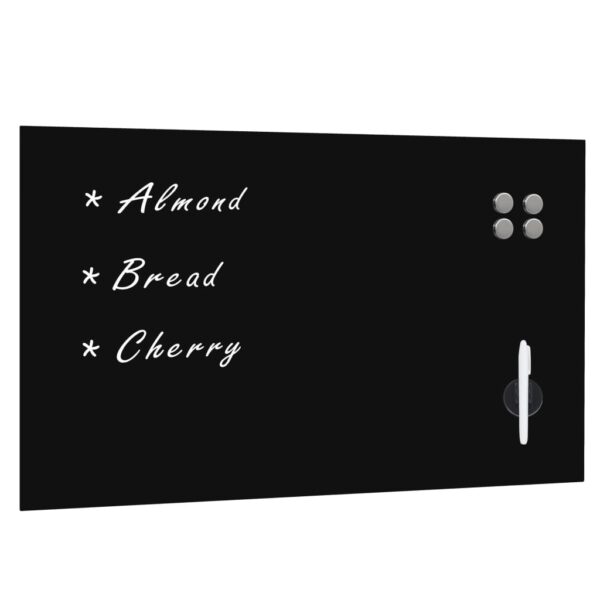 vidaXL Wall Mounted Magnetic Blackboard Glass 100x60 cm - Image 1