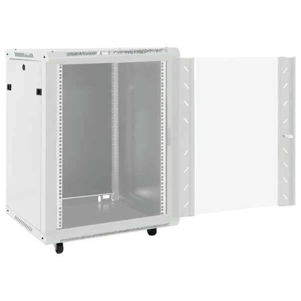 vidaXL 15U Network Cabinet with Swivel Feet 19" IP20 60x45x86 cm - Image 2