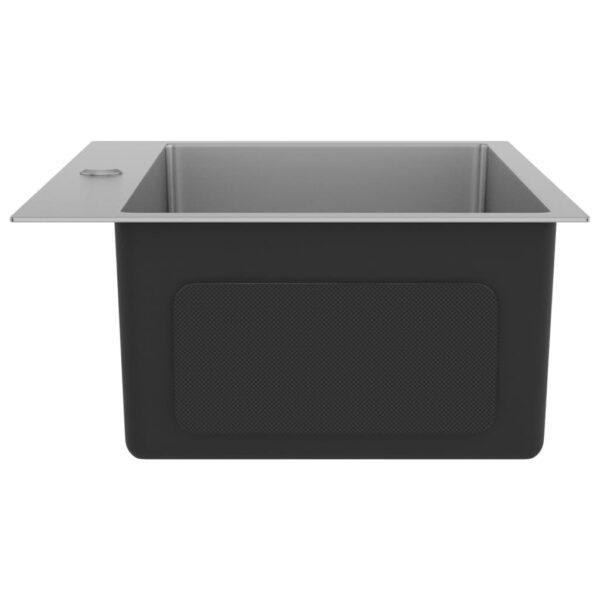 vidaXL Handmade Kitchen Sink Stainless Steel - Image 5