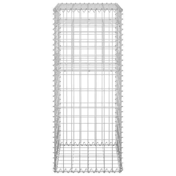 vidaXL Gabion Basket Posts 2 pcs 40x40x100 cm Iron - Image 5