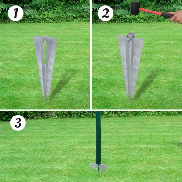 vidaXL Euro Fence Steel 25x1.2 m Green - Image 5