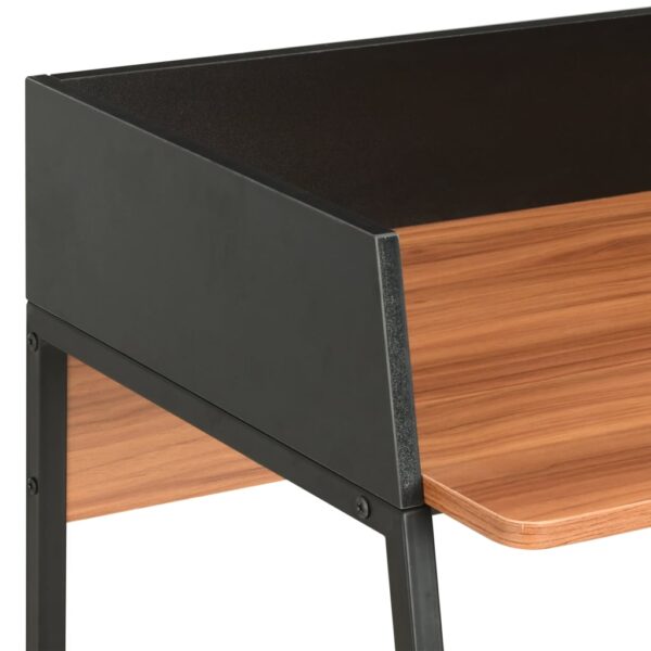 vidaXL Desk Black and Brown 90x60x88 cm - Image 6