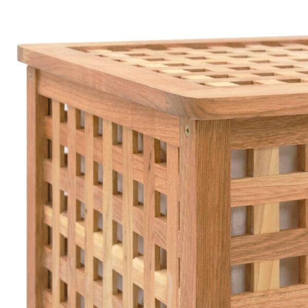 vidaXL Laundry Chest 77.5x37.5x46.5 cm Solid Walnut Wood - Image 6