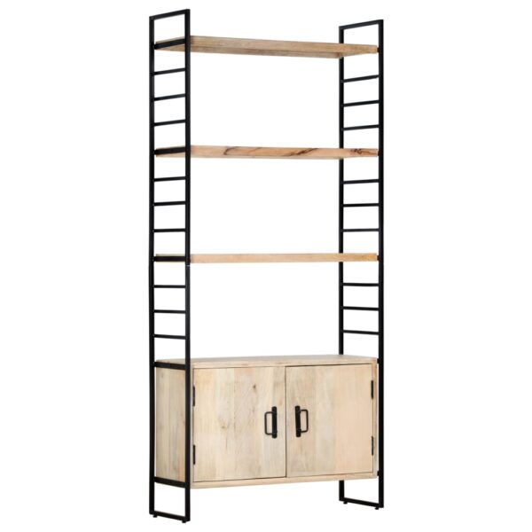 vidaXL 4-Tier Bookcase 80x30x180 cm Solid Mango Wood - Image 12