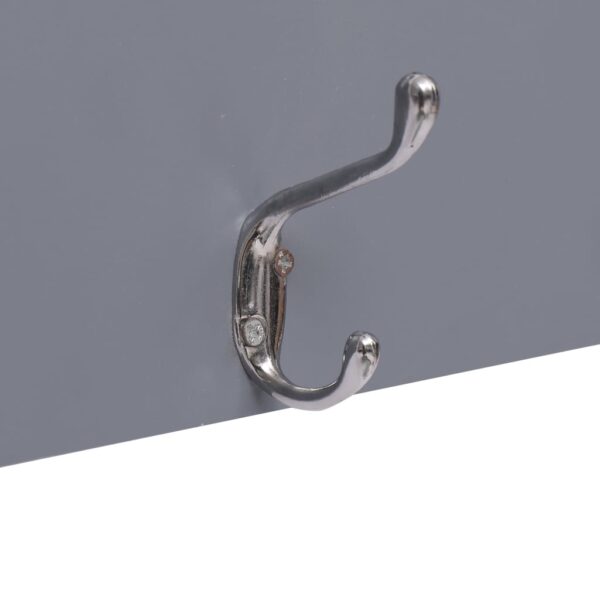 vidaXL Wall Mounted Coat Rack WELCOME Grey 74x29.5 cm - Image 4