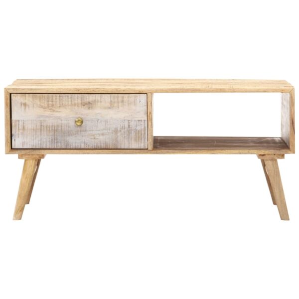 vidaXL Coffee Table 88x60x40 cm Solid Mango Wood - Image 2