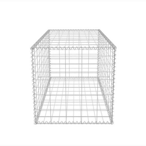 vidaXL Gabion Basket Galvanised Steel 100x50x50 cm - Image 6