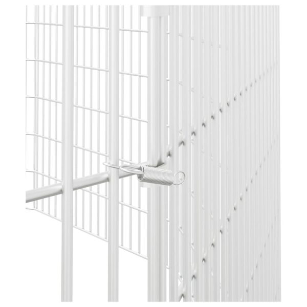 vidaXL Free Range Animal Enclosure 12-Panel 54x80 cm Galvanised Iron - Image 6