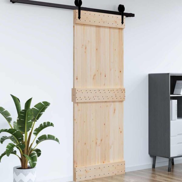 vidaXL Door NARVIK 95x210 cm Solid Wood Pine - Image 4