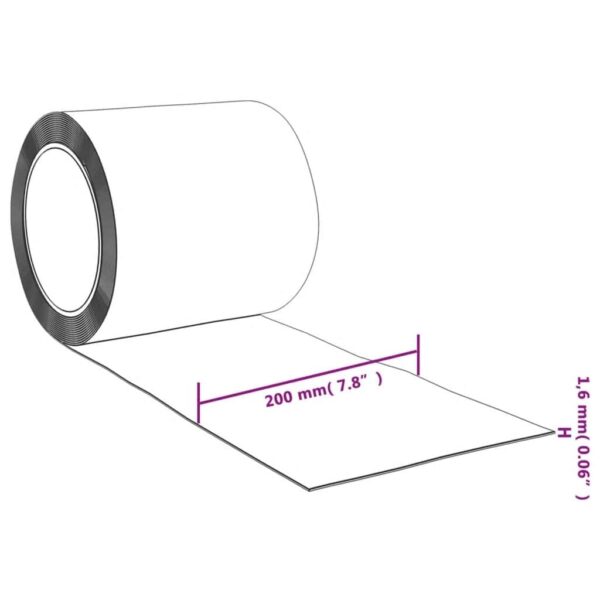 vidaXL Door Curtain Blue 200 mmx1.6 mm 25 m PVC - Image 7
