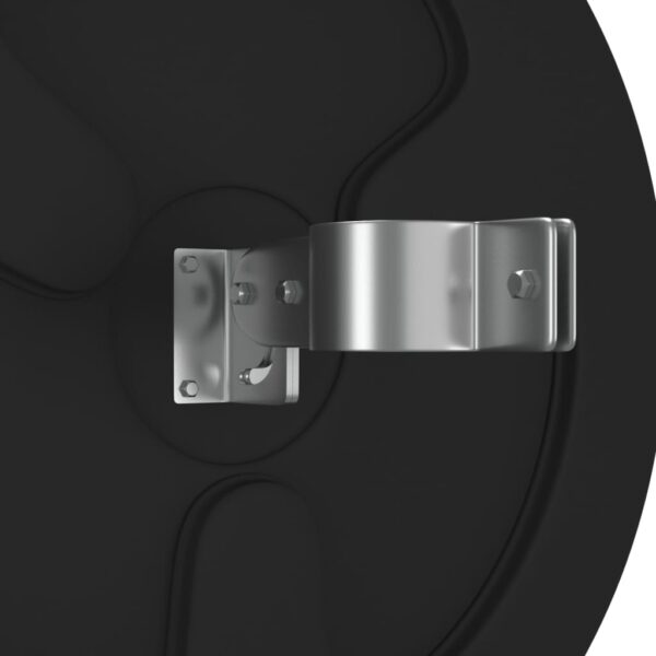 vidaXL Outdoor Convex Traffic Mirror Black Ø60 cm Polycarbonate - Image 5