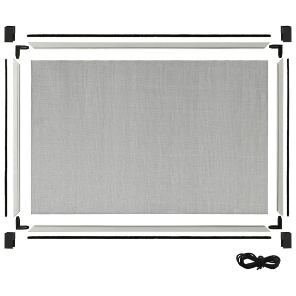 vidaXL Extendable Insect Screen for Windows White (100-193)x75 cm - Image 6