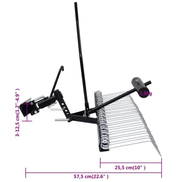vidaXL Scarifier for Ride-on Mower 109 cm - Image 9