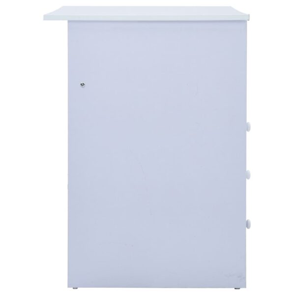 vidaXL Children Drawing Study Desk Tiltable White - Image 7